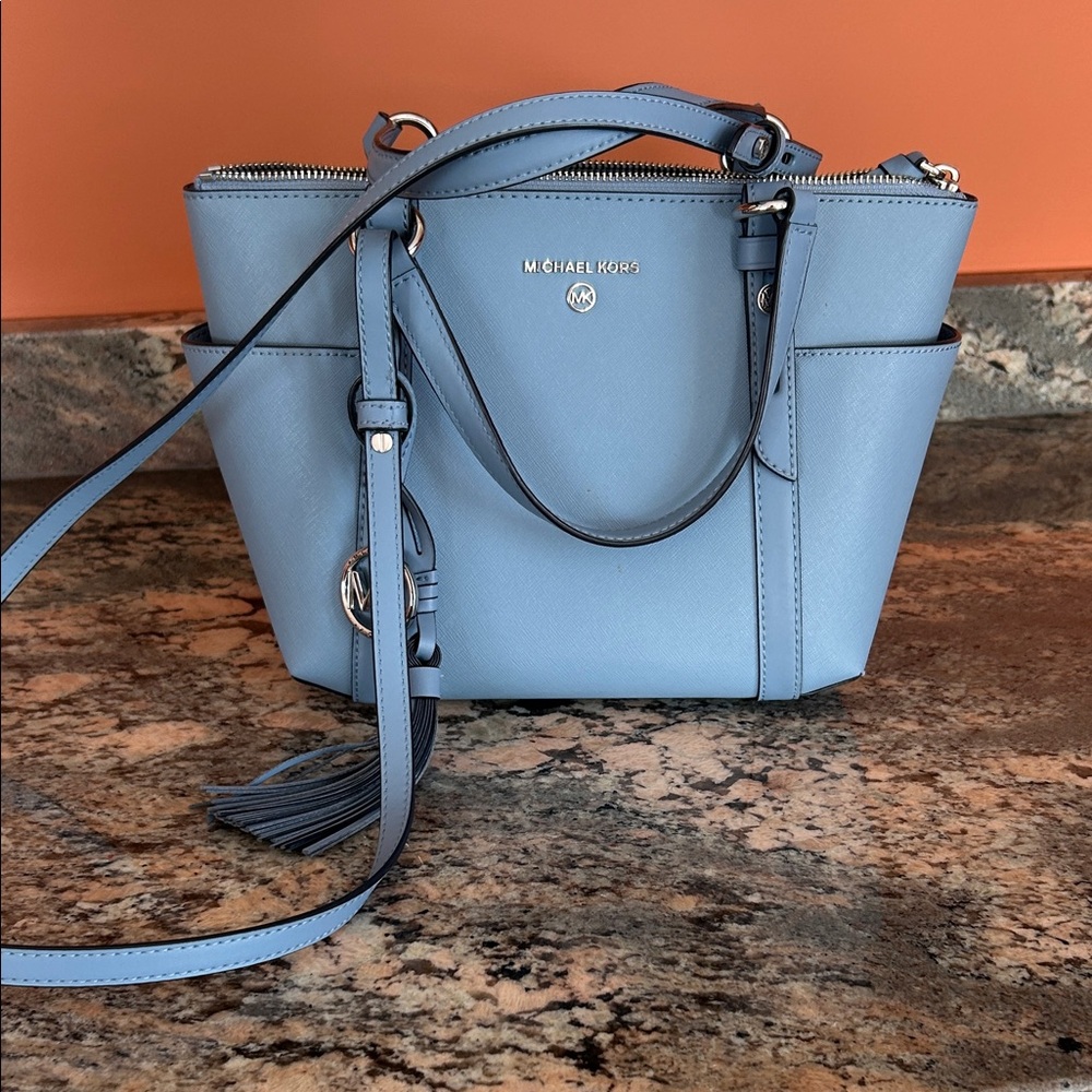 Michael Kors Light Blue Crossbody Bag